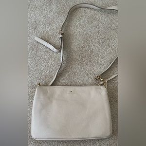 Cream leather Kate spade handbag